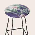 Desert Cactus Full Moon Succulent Garden on Purple Stool Gallery Image 2