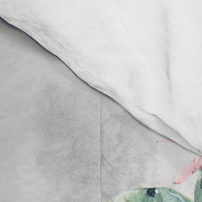 Desert Cactus Full Moon Succulent Garden on Purple Comforter Gallery Image 4