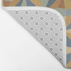 Kaleidoscope Tile Pattern III Warm Earthy Summer Bath Mat Gallery Image 2