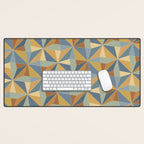 Kaleidoscope Tile Pattern III Warm Earthy Summer Desk Mat Gallery Image 1