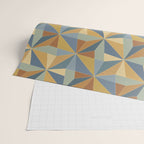 Kaleidoscope Tile Pattern III Warm Earthy Summer Wrapping Paper Gallery Image 2