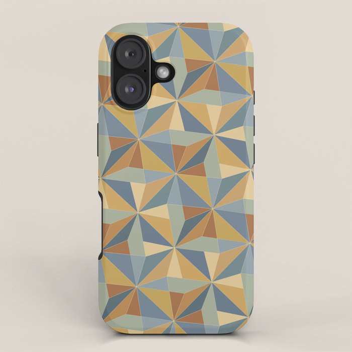 Kaleidoscope Tile Pattern III Warm Earthy Summer iPhone Case Gallery Image 1