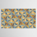 Kaleidoscope Tile Pattern III Warm Earthy Summer Tablecloth Gallery Image 2
