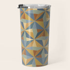 Kaleidoscope Tile Pattern III Warm Earthy Summer Travel Mug Gallery Image 3