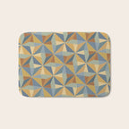 Kaleidoscope Tile Pattern III Warm Earthy Summer Bath Mat Gallery Image 1
