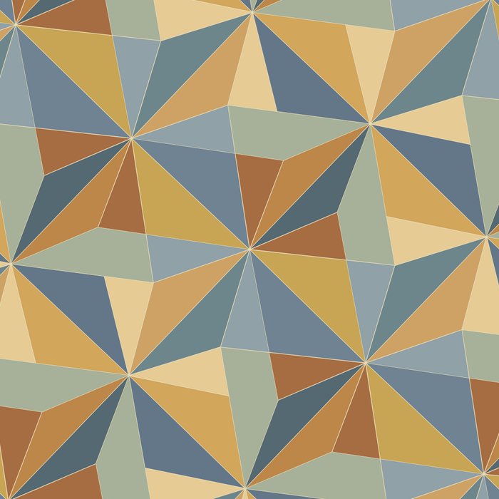 Kaleidoscope Tile Pattern III Warm Earthy Summer Coffee Mug Gallery Image 2