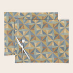 Kaleidoscope Tile Pattern III Warm Earthy Summer Placemat Gallery Image 1