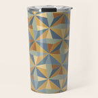 Kaleidoscope Tile Pattern III Warm Earthy Summer Travel Mug Gallery Image 1