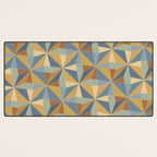 Kaleidoscope Tile Pattern III Warm Earthy Summer Desk Mat Gallery Image 3