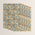 Kaleidoscope Tile Pattern III Warm Earthy Summer Wrapping Paper Gallery Image 3
