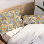 Kaleidoscope Tile Pattern III Warm Earthy Summer Pillow Sham Gallery Image 2
