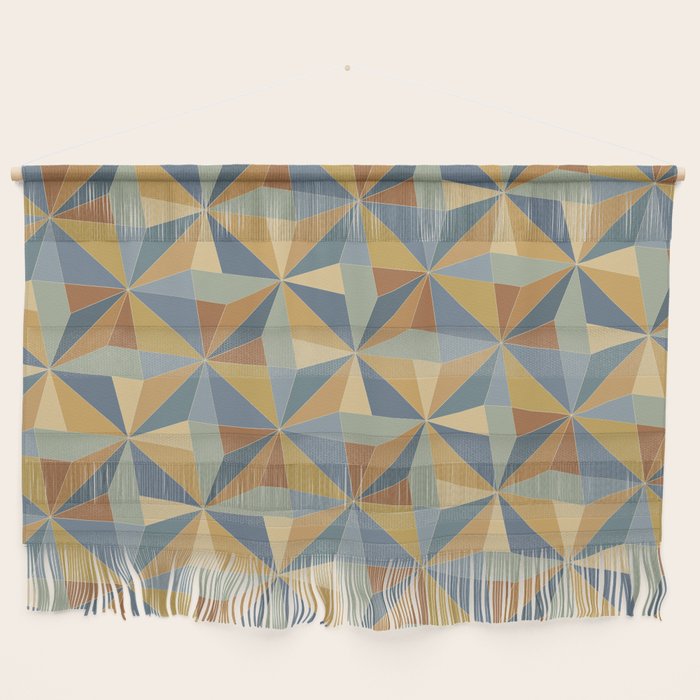 Kaleidoscope Tile Pattern III Warm Earthy Summer Wall Hanging Gallery Image 1