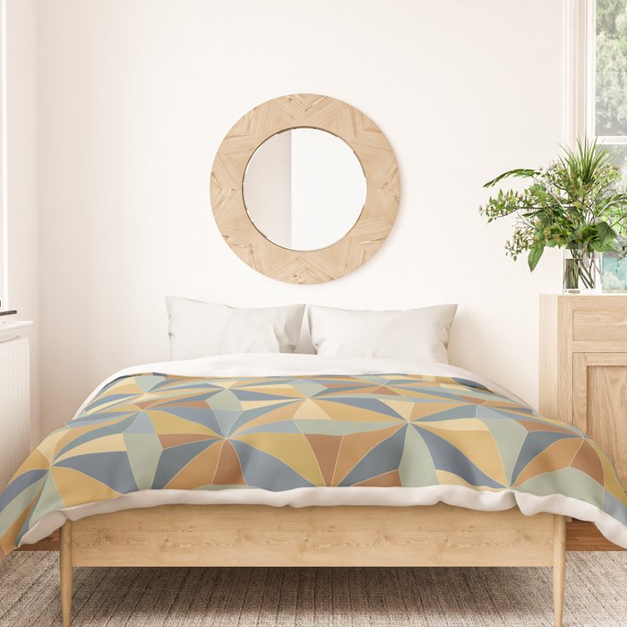 Kaleidoscope Tile Pattern III Warm Earthy Summer Duvet Cover Gallery Image 3
