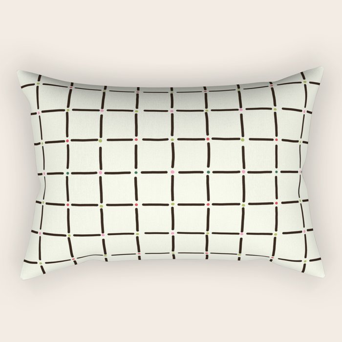 Confetti Grid Rectangular Pillow Gallery Image 1