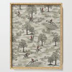 Not-So-Traditional English Fox Hunt with Dinosaurs Serving Tray Gallery Image 1