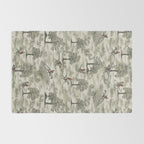 Not-So-Traditional English Fox Hunt with Dinosaurs Rug Gallery Image 2