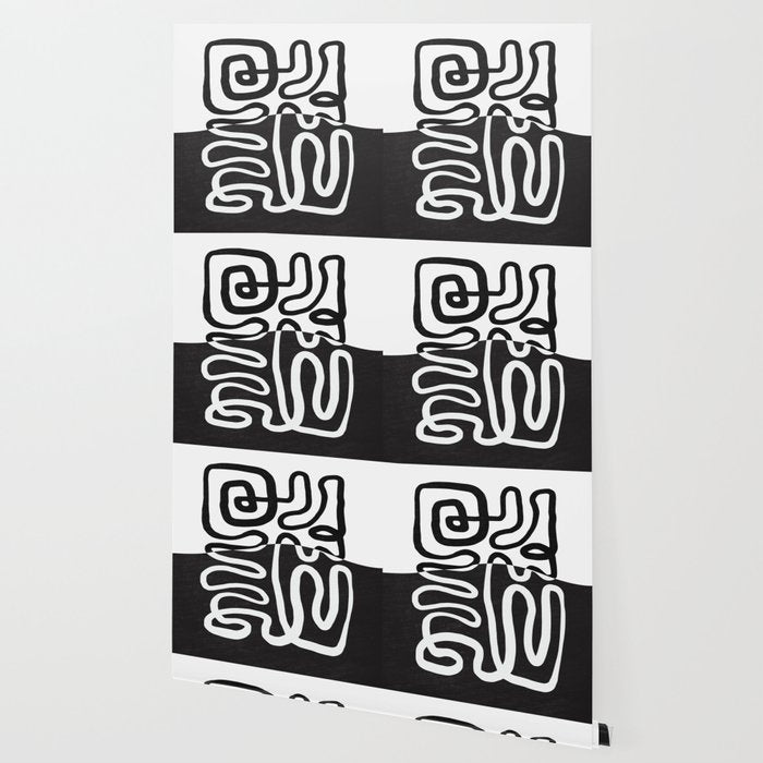 ABSTRACTION 01 | Black and White Abstract Series Wallpaper Gallery Image 2