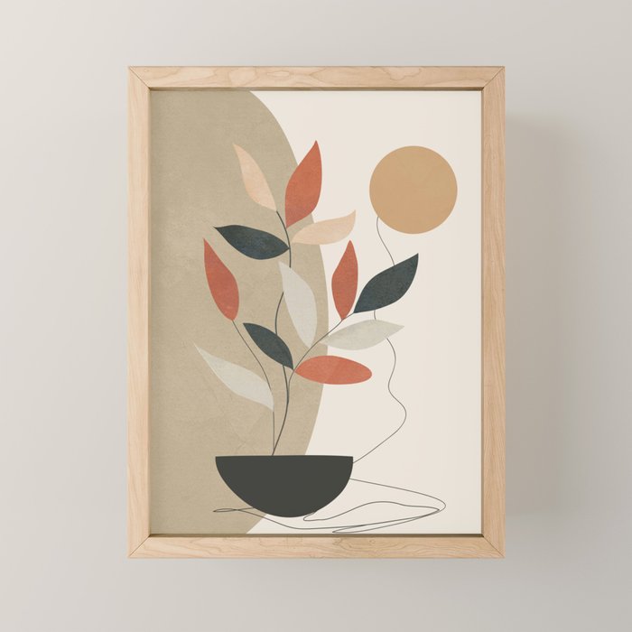 Line Through Abstractions 01 Mini Art Print Gallery Image 1