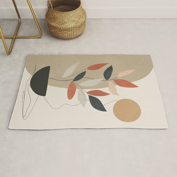 Line Through Abstractions 01 Rug Gallery Image 1