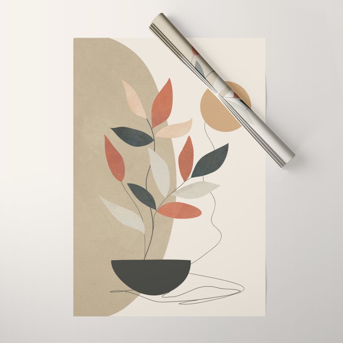 Line Through Abstractions 01 Wrapping Paper Gallery Image 1