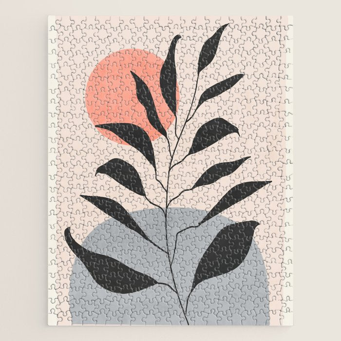 Tropical Leaf- Abstract Art 16 Jigsaw Puzzle Gallery Image 1