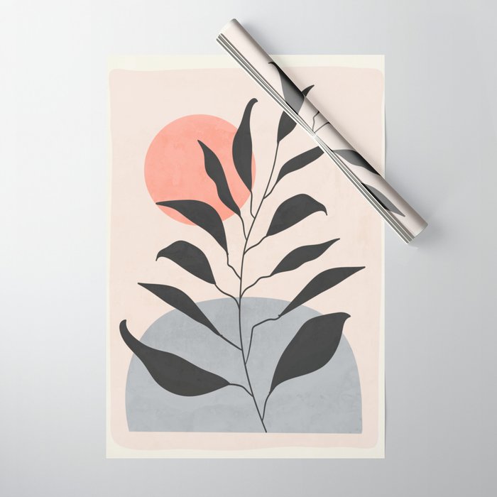 Tropical Leaf- Abstract Art 16 Wrapping Paper Gallery Image 1