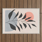 Tropical Leaf- Abstract Art 16 Outdoor Rug Gallery Image 1