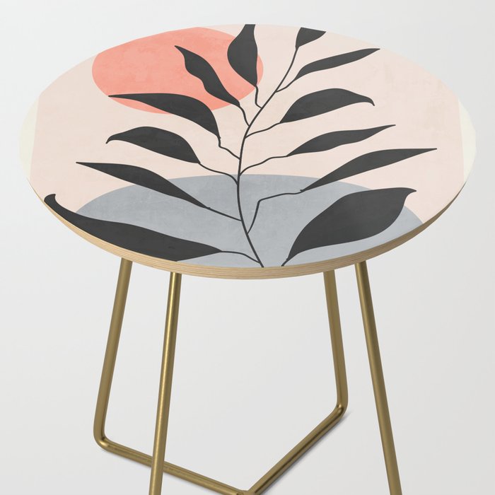 Tropical Leaf- Abstract Art 16 Side Table Gallery Image 2