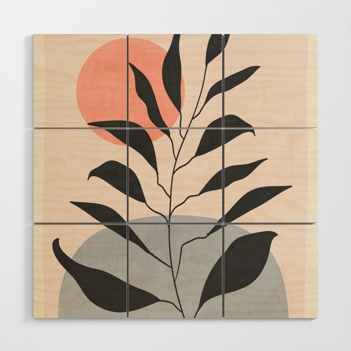 Tropical Leaf- Abstract Art 16 Wood Wall Art Gallery Image 1