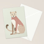Whimsical Cheetah Stationery Card Gallery Image 2