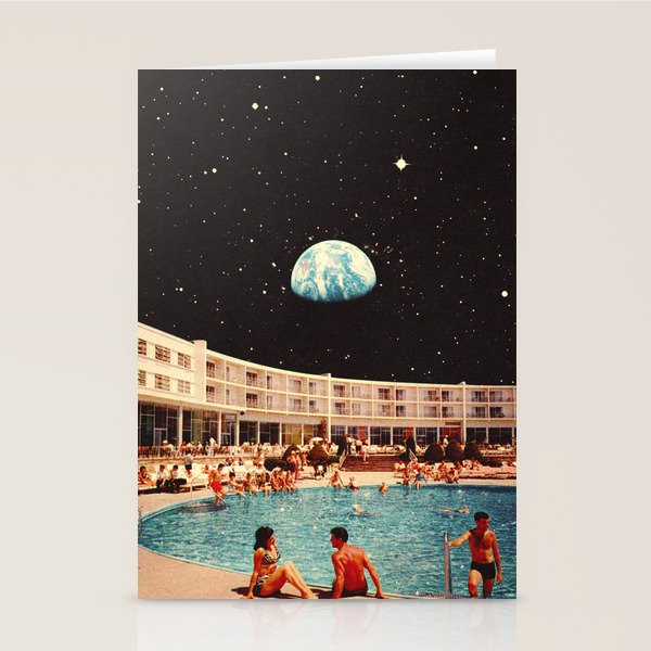 Lunar Pool Life Stationery Card Gallery Image 2
