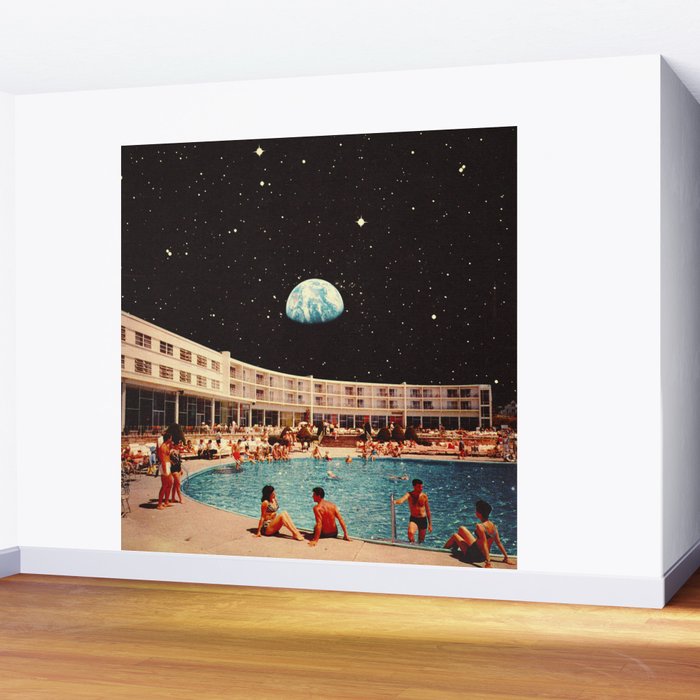 Lunar Pool Life Wall Mural Gallery Image 2