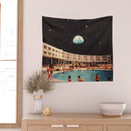 Lunar Pool Life Wall Tapestry Gallery Image 2