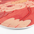 Watercolor Test (Red) Bath Mat Gallery Image 3