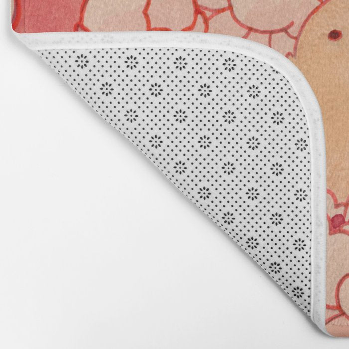 Watercolor Test (Red) Bath Mat Gallery Image 2