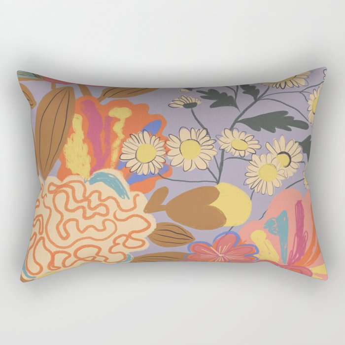 Floral mood Rectangular Pillow Gallery Image 2