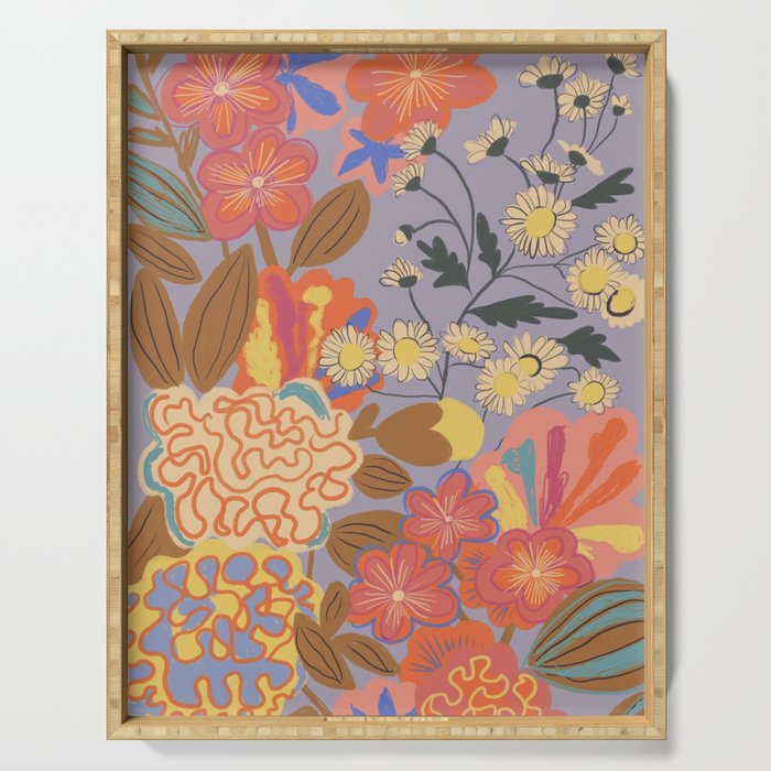 Floral mood Serving Tray Gallery Image 1