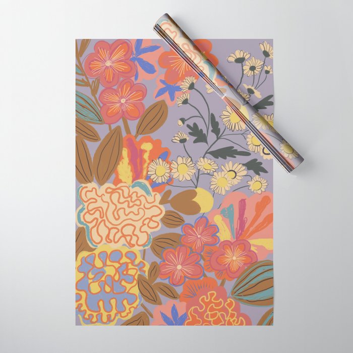 Floral mood Wrapping Paper Gallery Image 1