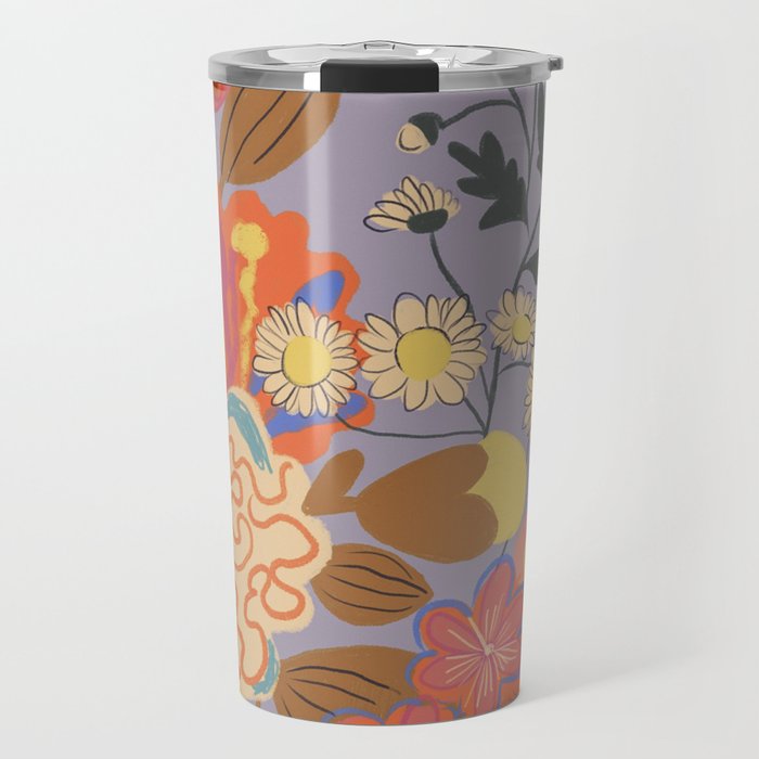 Floral mood Travel Mug Gallery Image 1
