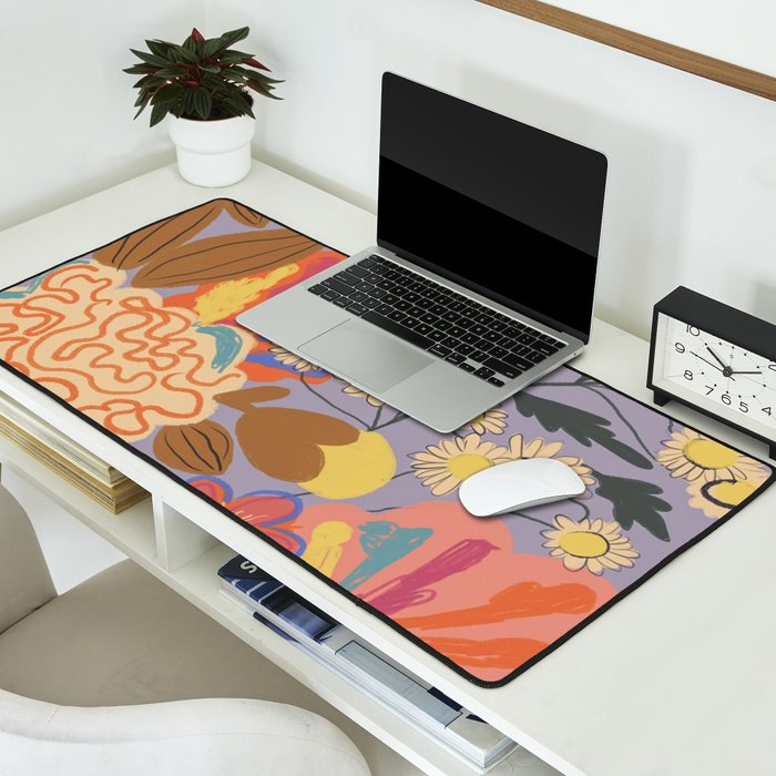 Floral mood Desk Mat Gallery Image 2