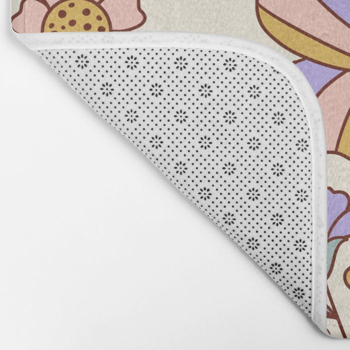 Butterfly Floral Garden  Bath Mat Gallery Image 2