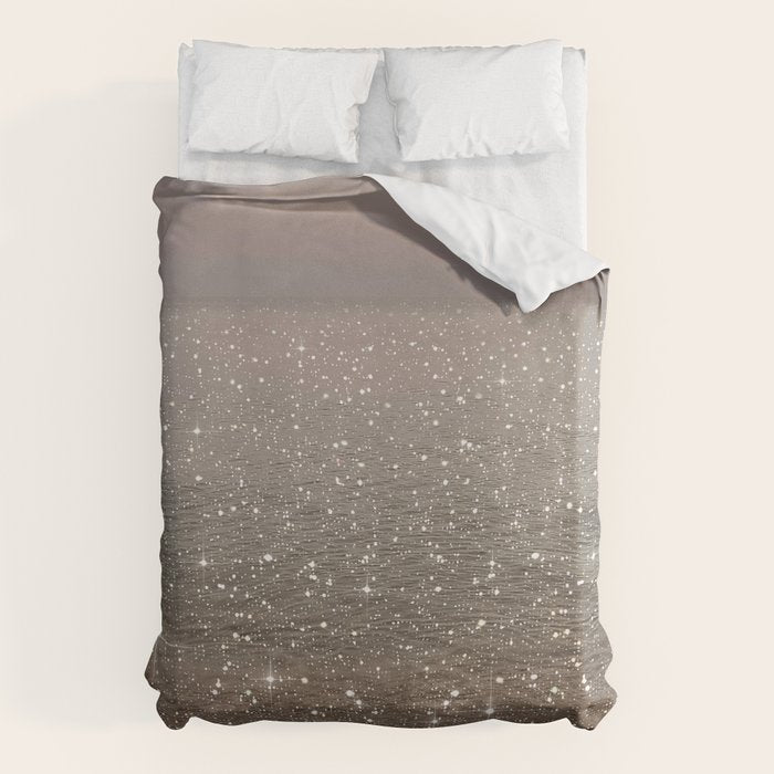 Beach Ocean Glitter Duvet Cover Gallery Image 1