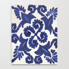 Talavera mexican tile traditional blue ceramic mosaic Notebook Gallery Image 4