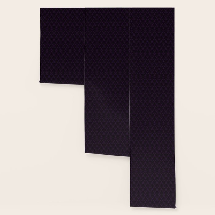 Black Damask Pattern 2- Aubergine Purple Wallpaper Gallery Image 3