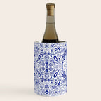 Chinoiserie Scandinavian Folk Art Wine Chiller Gallery Image 1