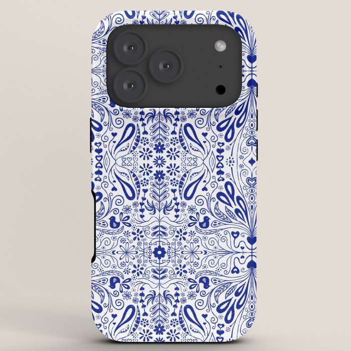 Chinoiserie Scandinavian Folk Art iPhone Case Gallery Image 7