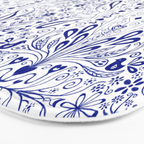 Chinoiserie Scandinavian Folk Art Bath Mat Gallery Image 3