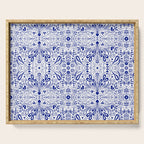 Chinoiserie Scandinavian Folk Art Serving Tray Gallery Image 1