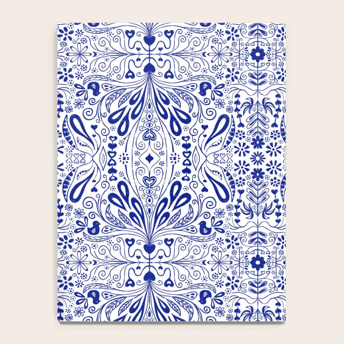 Chinoiserie Scandinavian Folk Art Notebook Gallery Image 4