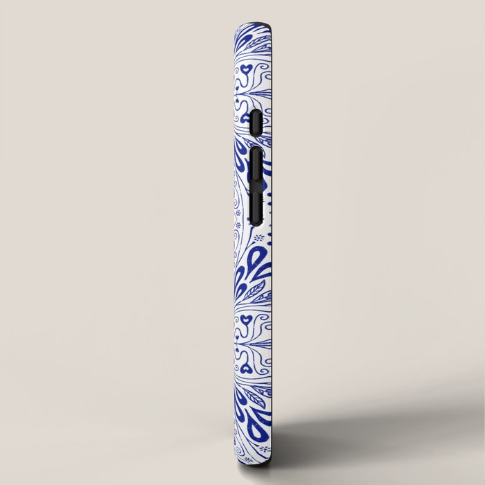 Chinoiserie Scandinavian Folk Art iPhone Case Gallery Image 2